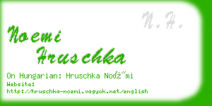 noemi hruschka business card